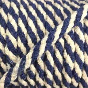 Pamučna vrpca 5 mm blue ecru