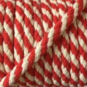 Pamučna vrpca 5 mm red ecru