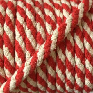 Pamučna vrpca 5 mm red ecru