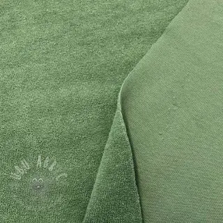 Raztegljiva frotirna tkanina old green