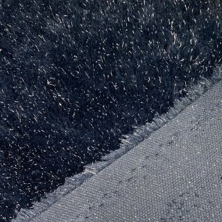 Umetno krzno LUREX SILVER navy
