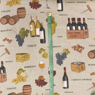 Dekorativno blago Linenlook Wine tasting