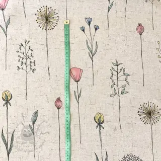Dekorativno blago Linenlook Soft flower field