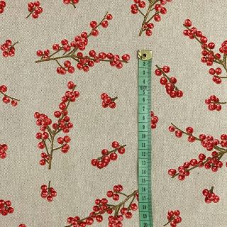 Dekorativna tkanina Linenlook Winter berry