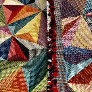Dekorativna tkanina GOBELIN Colourful triangles