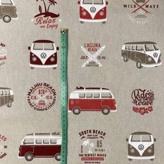 Dekorativno blago Linenlook Premium VW California Paradise