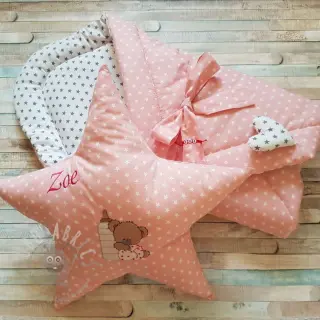 Bombažna tkanina Petit stars mint