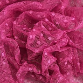 Tyl na TUTU SPOT dark fuchsia