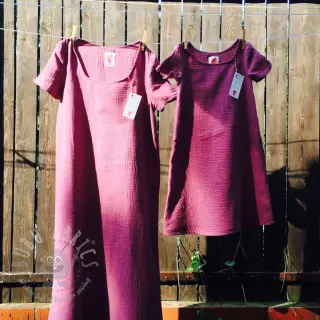 Dvostruka gaza/muslin purple ORGANIC