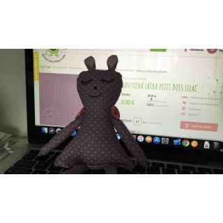 Bombažna tkanina Petit dots lilac