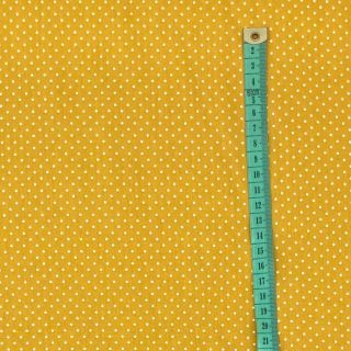 Bombažna tkanina Petit dots ochre