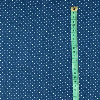Bombažna tkanina Petit dots indigo