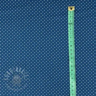 Bombažna tkanina Petit dots indigo