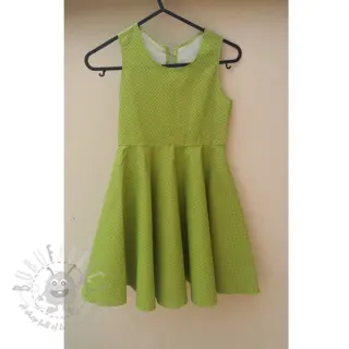 Bombažna tkanina Petit dots lime