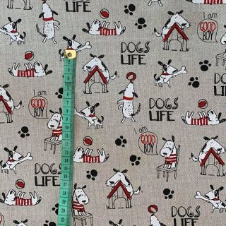 Dekorativno blago Linenlook Dogs life