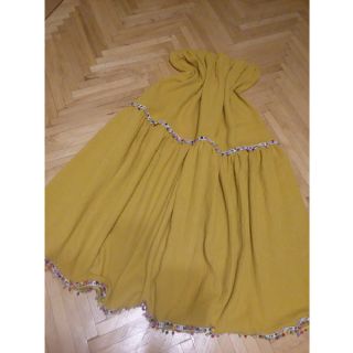 Dvojitá gázovina/mušelín ochre ORGANIC