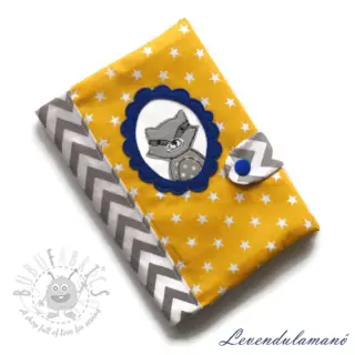Bombažna tkanina Petit stars ochre