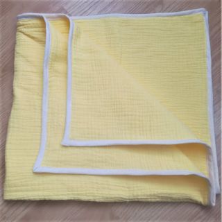 Dvoslojna gaza/muslin soft yellow ORGANIC