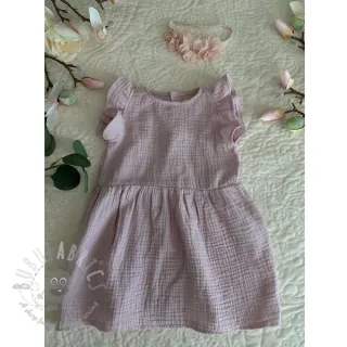 Dvostruka gaza/muslin old rose ORGANIC