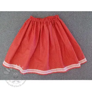 Bombažna tkanina Petit dots red