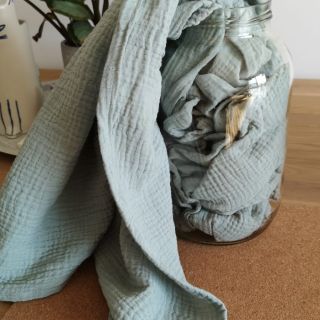 Dvostruka gaza/muslin mint ORGANIC