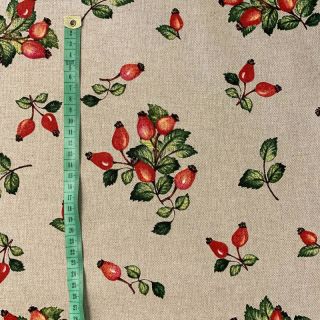 Dekorativno blago Linenlook Rosehip fresh garden