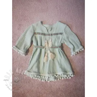 Dvostruka gaza/muslin mint ORGANIC