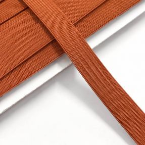 Elastika ploščata 15 mm dark orange