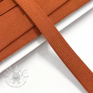 Elastika ploščata 15 mm dark orange