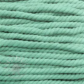 Bombažna vrvica sukana 12 mm mint