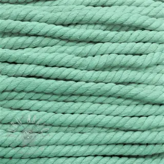 Bombažna vrvica sukana 12 mm mint