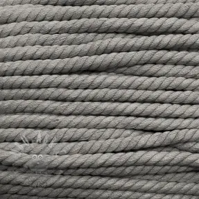Bombažna pletena vrvica 12 mm grey