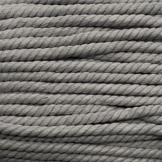 Bombažna pletena vrvica 12 mm grey