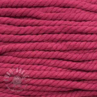 Bombažna pletena vrvica 12 mm fuchsia