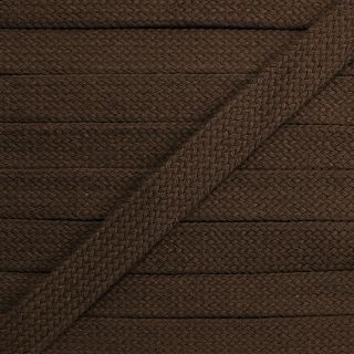 Bombažna ploščata vrvica 13 mm dark mocha
