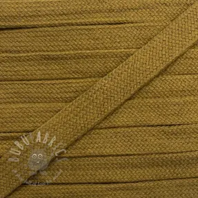 Bombažna ploščata vrvica 13 mm golden brown