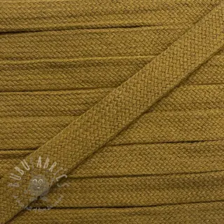 Bombažna ploščata vrvica 13 mm golden brown
