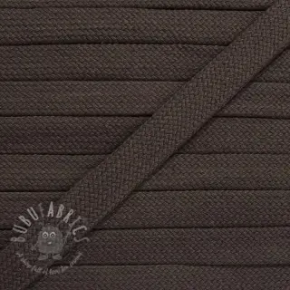 Bombažna ploščata vrvica 13 mm mocha
