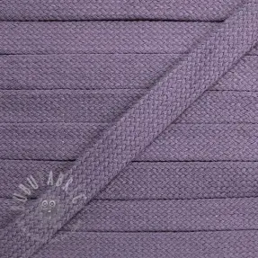 Bombažna ploščata vrvica 13 mm lavender