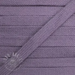 Bombažna ploščata vrvica 13 mm lavender