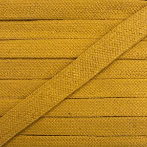 Bombažna ploščata vrvica 13 mm ochre