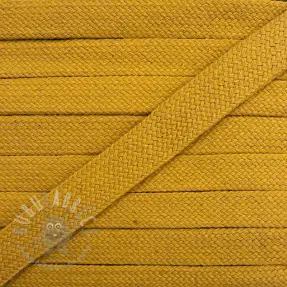 Bombažna ploščata vrvica 13 mm ochre