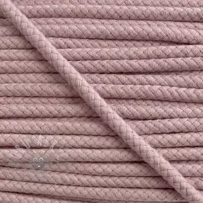 Bombažna vrvica 8 mm washed pink