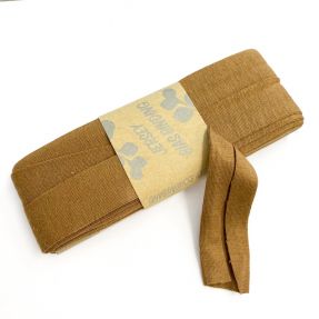 Poševna elastika viskoza - 3 m dark camel