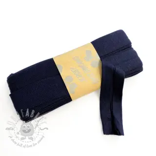 Poševna elastika viskoza - 3 m dark blue