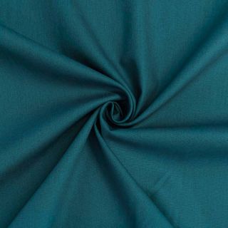 Bavlnený popelín dark cyan