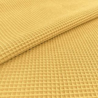 Bombaž z vaflaste vezave soft yellow
