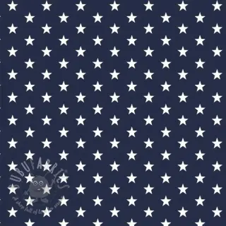 Bombažna tkanina Petit stars navy