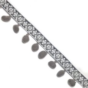 Pompom JACQUARD grey
