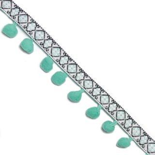Pompom JACQUARD dark mint